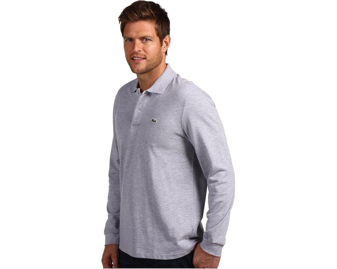 Классическая поло Lacoste с длинным рукавом из пике