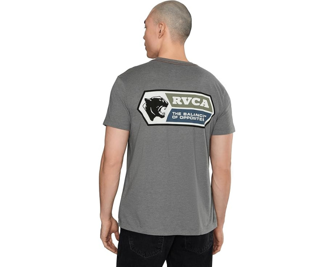 Футболка RVCA Pantero Short Sleeve с принтом и красной строчкой