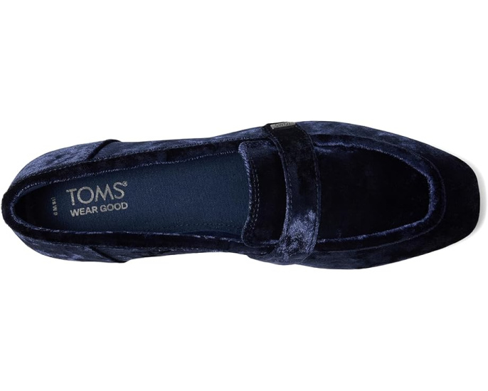 Лоферы TOMS Lynette из кожи с квадратным носком и ремешком