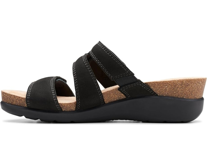 Босоножки Clarks Calenne Maye на микроклине с застежкой велькро