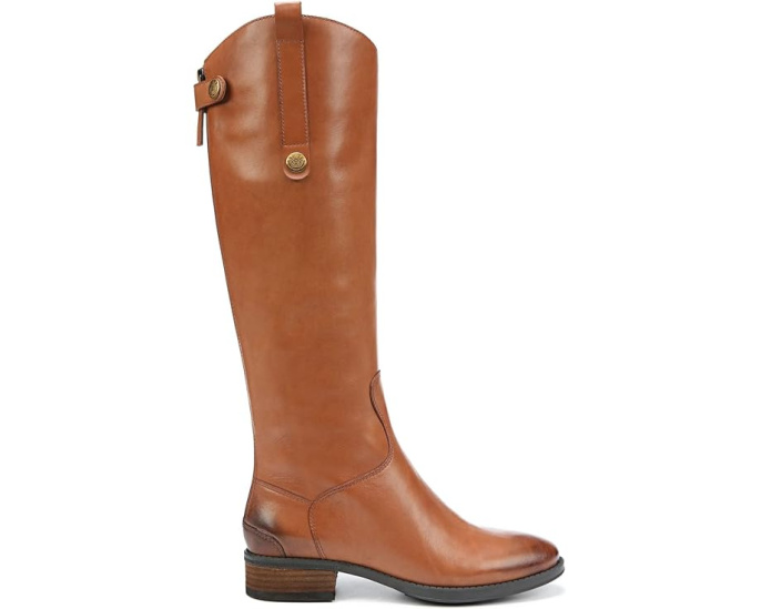 Сапоги Sam Edelman Penny 2 для широкой икры из кожи с молнией сзади