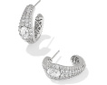 Серьги Kendra Scott Bella Hoop с кристаллом и филигранью