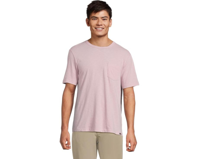 Футболка Faherty Sunwashed Pocket Tee из органического хлопка