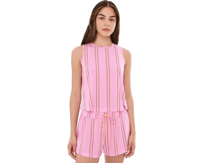 Комплект топа и шорт Star Seeker Tank Shortie Set HONEYDEW в полоску