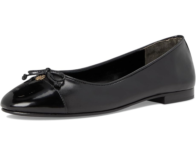Балетки Tory Burch Cap Toe с бантом и контрастным мыском
