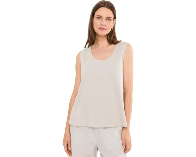 Eileen Fisher топ Organic Pima Cotton Jersey Scoop Neck