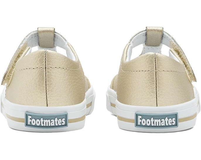 Детские туфли FootMates Drew-Leather T-bar с поддержкой свода стопы