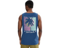 Hurley Midnight Palm Топ без рукавов с расслабленным кроем и принтом