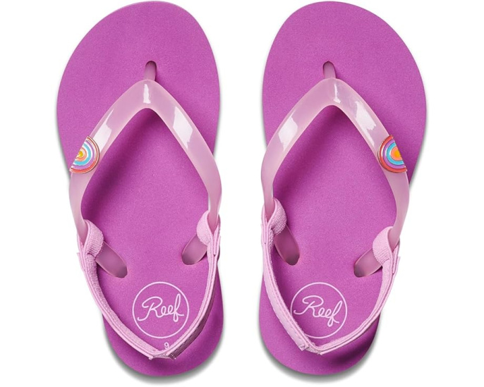 Детские шлепанцы Reef Little Charming с эмалевым украшением
