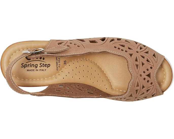 Spring Step сандалии Orella на танкетке с ремешком на щиколотке