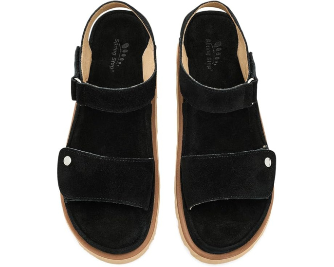 Босоножки Spring Step Dixiemae на танкетке из замши