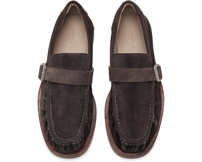 AllSaints лоферы Blossom Suede с пряжкой из замши