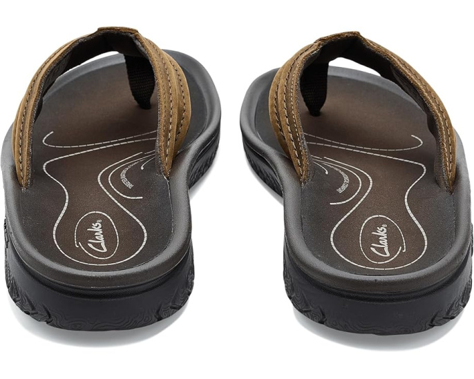 Кожаные шлепанцы Clarks Wesley Surf с подошвой из ЭВА