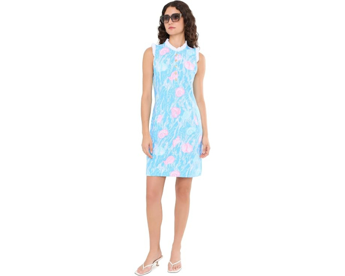 Lilly Pulitzer Платье Evangeline без рукавов бирюзовое