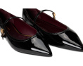 Туфли Mary Jane Double T-Buckle с сетчатым верхом в горошек Tory Burch