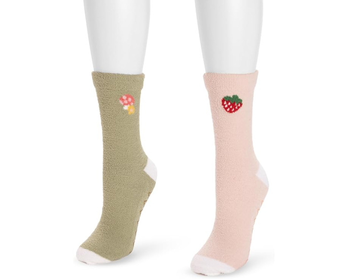 Утепленные компрессионные носки с силиконовыми Gripper MUK LUKS, 2 пары
