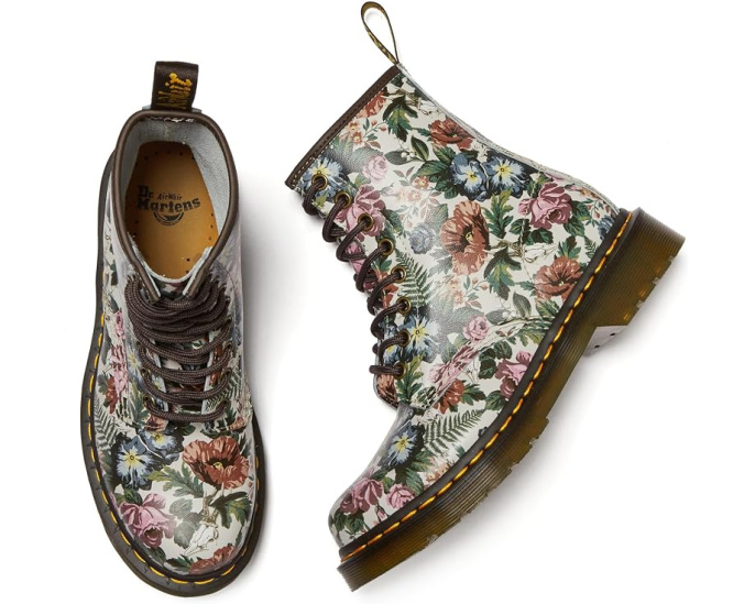 Ботинки Dr. Martens 1460 с цветочным принтом
