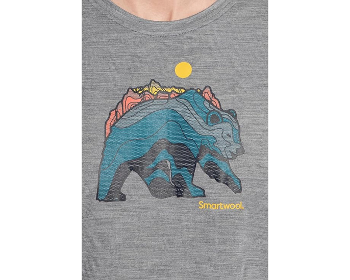 Футболка Smartwool Bear Strata Active с коротким рукавом и принтом