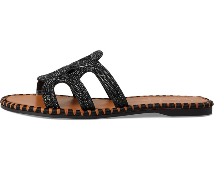 Jessica Simpson Плетеные босоножки Bria Flat с кристаллами