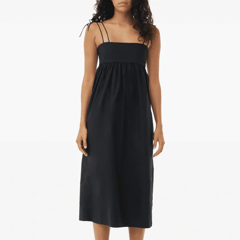 Платье жатое на бретелях