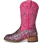Fuschia Aztec Glitter Vamp