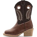 Brown Faux Leather Vamp