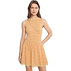 Bright Orange Gingham