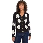 Black Big Lillys Flower Embroidery