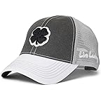 Black/Red Hat/Premium Vintage Washed Cotton 3d Black Clover