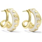 Gold White Enamel