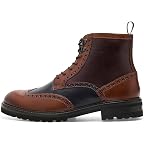 Tan/Navy/Burgundy Hand-finished Full Grain