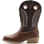 Brown Faux Leather Vamp