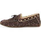 Brown Leopard Suede