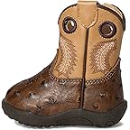 Brown Faux Ostrich Vamp