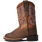 Dark Brown Bullhide Print Foot/Burnt Brown Shaft