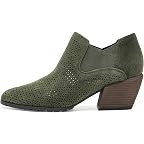 Olive Moss Suede Perforated