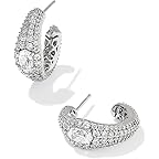 Silver Metal White CZ