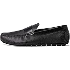 Black Embossed Leather