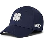 Navy Blue Hat/3d Silver Clover
