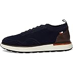 Navy Knit Wool & Leather
