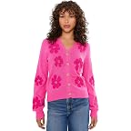 Pink Aster Big Lillys Flower Embroidery