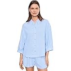 Gingham White/Summer Blue